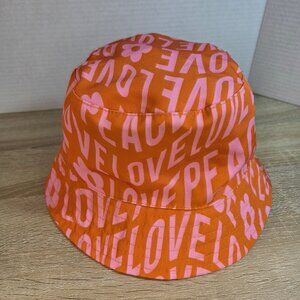 Claire's Peace and Love Bucket Hat adult one size fits most
